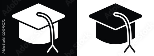 Education monochrome glyph style
