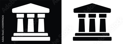 Museum monochrome glyph style