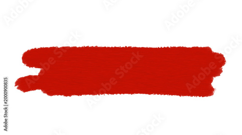 Foto red hand drawn marker underline for text emphasis, vibrant acrylic paint brush s