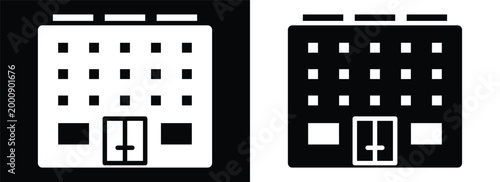 Public Housing monochrome glyph style