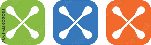 Cartoon cotton swabs crossed forming hygiene cleaning medical icons in colorful square backgrounds vector illustration