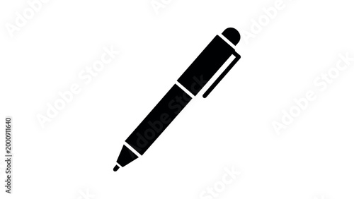 Pen Icon Simple Writing Tool Vector