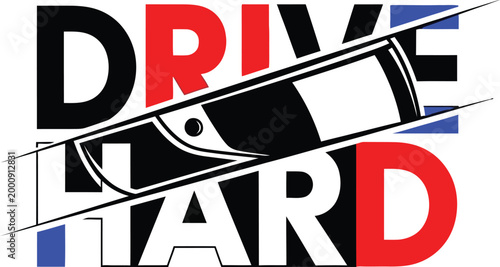 Drive-Hard-dynamic-typography-racing-logo-design-vector