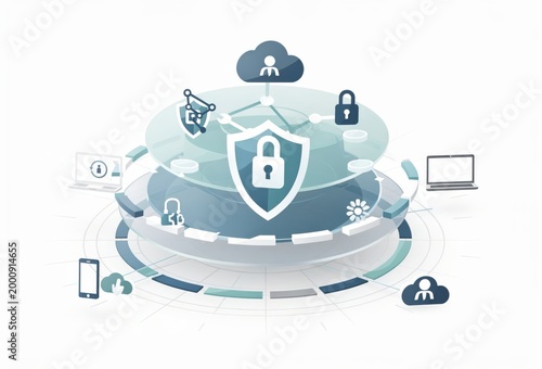 Secure Data Transfer System with Multiple Layers of Protection Ensuring Confidentiality and Integrity in Digital Communications captured with clarity