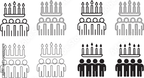 Isolated Kwanzaa Unity Concept Graphic, Kwanzaa Unity Concept Graphic icon, unity celebration concept, african culture, community bonding, cultural awareness, festive banner, holiday design