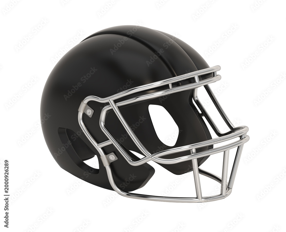 Fototapeta premium Football helmet isolated on transparent background. 3D illustration