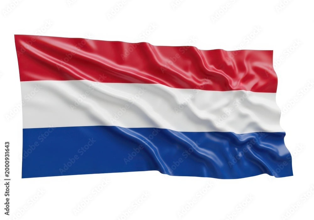 Obraz premium Waving flag of the netherlands