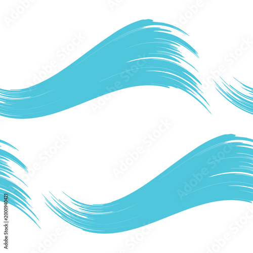Minimalist wave seamless pattern in soft nautical tones