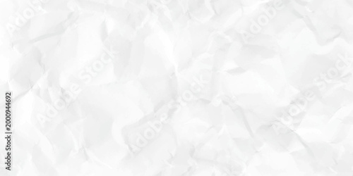 Paper texture Crumpled White. white background crumpled paper texture, seamless wallpaper. Top view.