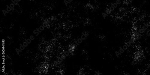 Abstract grunge grey dark stucco wall background. Splash of black and white paint. Old black background. Grunge texture. 