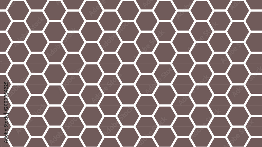 Fototapeta premium Hexagonal tile pattern in gray and white