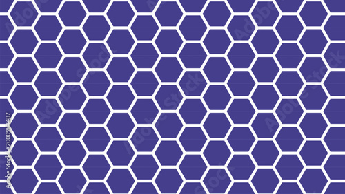 Hexagonal pattern with purple and white color scheme