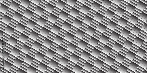 Vector geometric seamless pattern bamboo brown woven