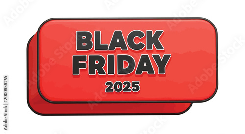 Black Friday shopping sale discount label.
