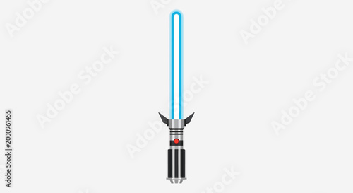 Bild auf Leinwand Lightsaber Hilt with Blue Blade.
