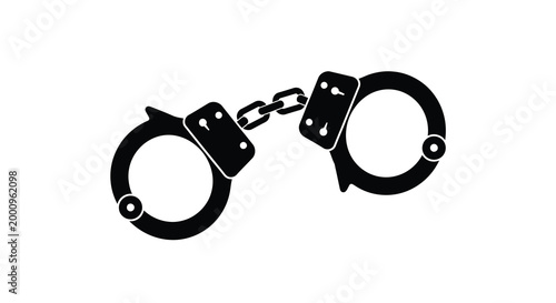 handcuffs silhouette high quality professional detailed modern elegant