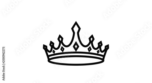 crown silhouette high quality professional detailed modern elegant