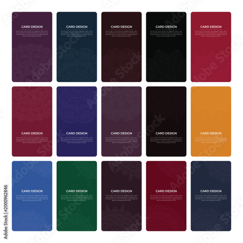 Decorative Floral Mandala Templates for Print Projects Card Design