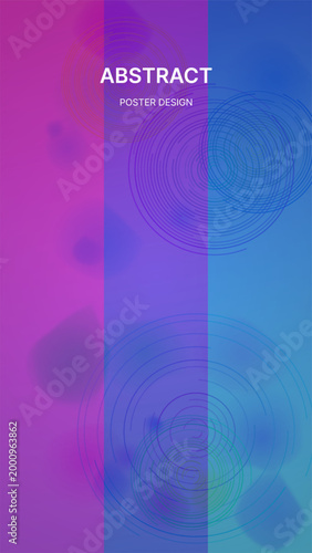 Abstract poster design, colorful background, gradient template, vector graphics