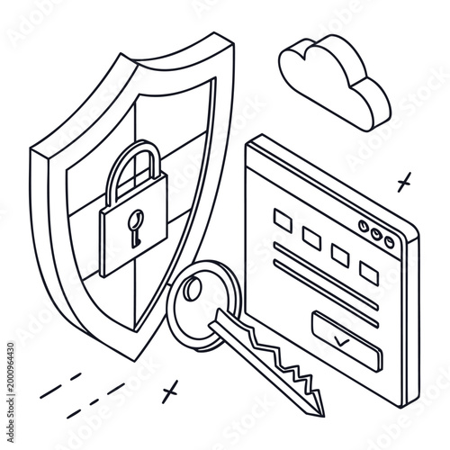 folder security concept illustration