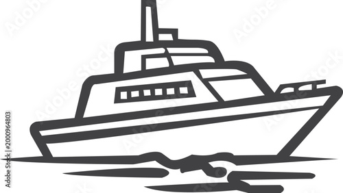 Bold black stroke ship angles