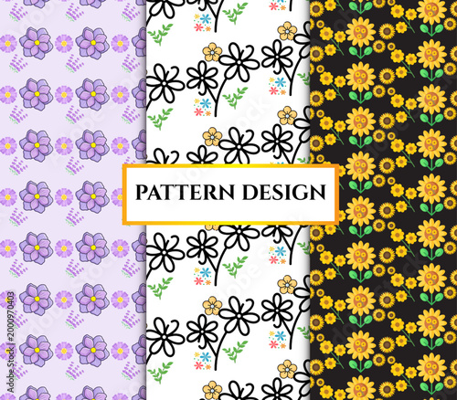 Floral minimal clothing pattern design