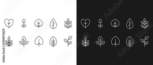 Binary contrast abstract digital patterns with white and black backgrounds