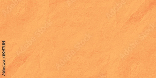 Orange Crumpled Paper Texture Background, Abstract Vibrant Creased Parchment Surface for Graphic Design
