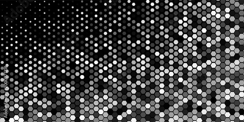 Eggshell-textured ecru gradient with a soft pastel beige backdrop. Contemporary dotted vector pattern, reminiscent of fine paper grain