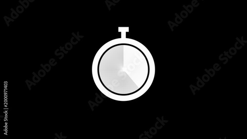 Digital Stopwatch or Timer Concept for Time Management and Countdown Theme.4k video