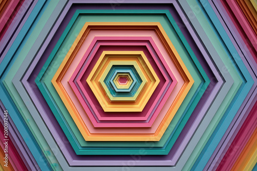Digital art Pentagon Geometric modern graphic design