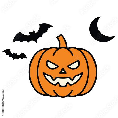 Halloween Pumpkin Illustration