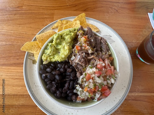salad with beans and vegetables fresh mexican