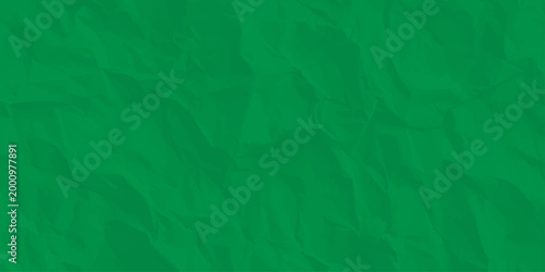 Crumpled dark green paper texture background with wrinkled creases and organic shadows for creative design overlays. Intricate folds, wrinkles, and realistic highlights and shadows,