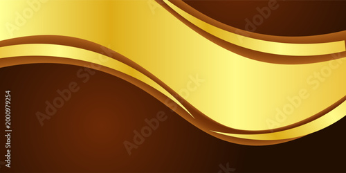 Simple Metallic Background with Gold and Brown Colors Free Vector