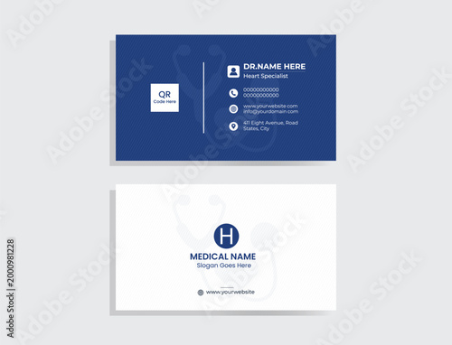 Professional Doctor Business Card Design Template