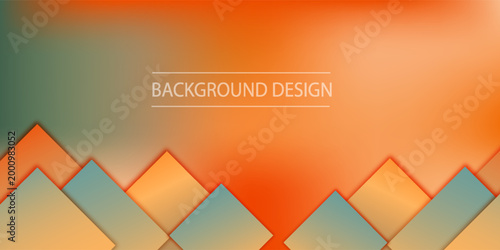 Square shapes composition geometric abstract background. 3D shadow effects and fluid gradients. Modern overlapping forms. Vector Illustration For Wallpaper, Banner, Background, Card, Book