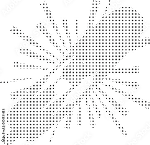 Pixelated Halftone Abstract Pattern Vector Background Texture Design Element Overlay