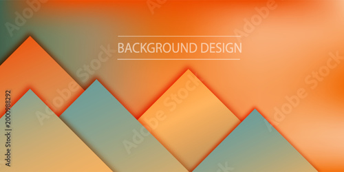 Square shapes composition geometric abstract background. 3D shadow effects and fluid gradients. Modern overlapping forms. Vector Illustration For Wallpaper, Banner, Background, Card, Book