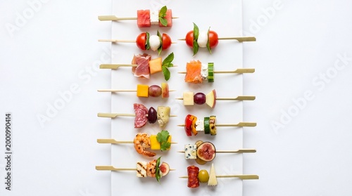 Canape Skewers Set Party Finger Food Catering Snacks