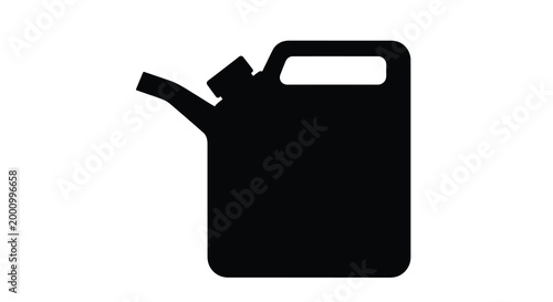 fuel canister silhouette on white background high quality professional detailed modern elegant stylish clean crisp vibrant colorful digital creative innovative