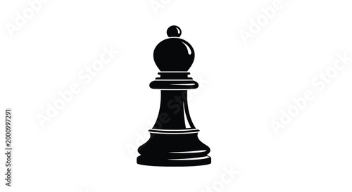 chess pawn silhouette on white background high quality professional detailed modern elegant stylish clean crisp vibrant colorful digital creative innovative