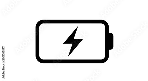 Fully charged battery icon a symbol of power and energy availability