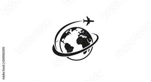 Global travel and aviation a symbolic representation of worldwide connectivity and exploration