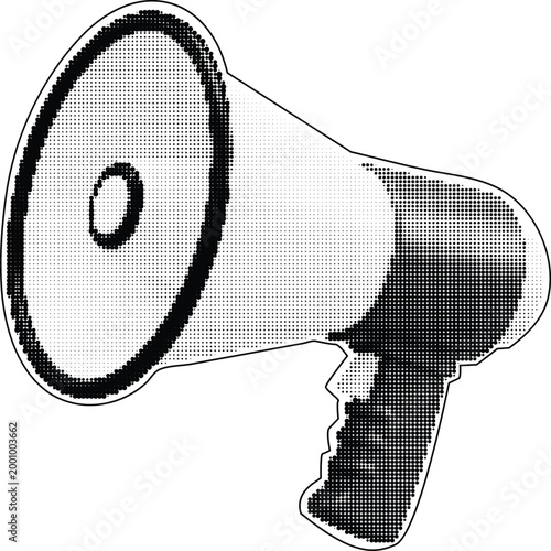 megaphone isolated on white background