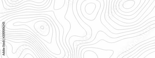 Vector lines seamless pattern sea map topography design. White wave paper curved reliefs Contour maps. Discovery topographic texture backdrop landscape earth style trail map geography design.	