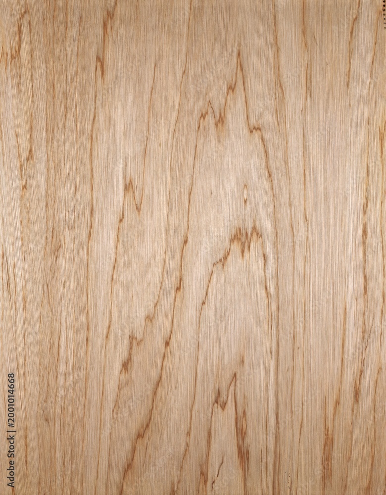 Fototapeta premium Rotary cut meranti veneer wood texture with natural grain pattern.