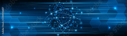 Advanced gear mechanism design with global connectivity. Concepts of automation, intelligent engineering, and interconnected systems.
