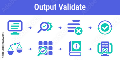 Logical sequence for checking generated fields detecting errors retrying output and comparing samples Useful for QA dashboards parser tools and AI product testing