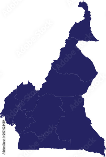 Cameroon Map: A detailed geographical depiction of the nation. 